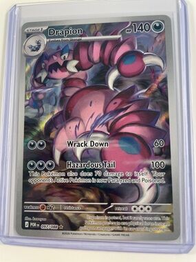 Pokemon Drapion Collectible Card - Pink/Purple Artwork